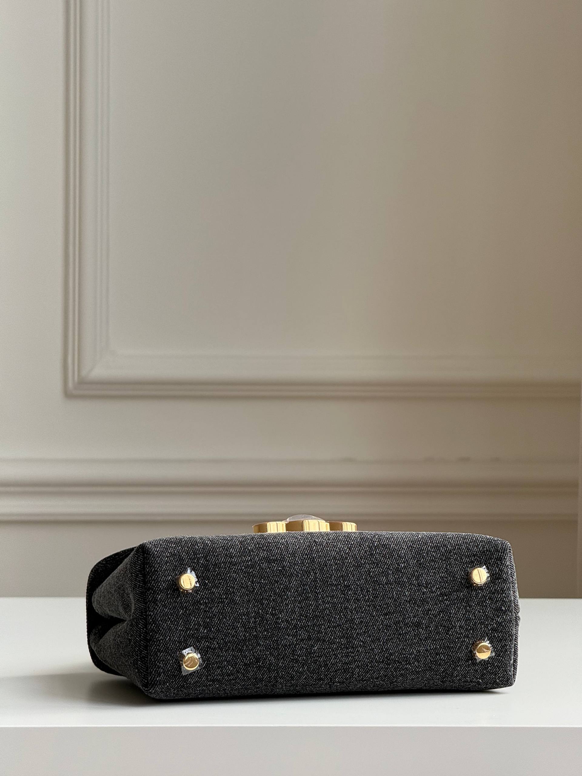 CELINE TEEN NINO BAG IN DENIM  TRIOMPHE HARDWARE