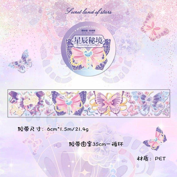 3048 PET tape Butterfly letter series