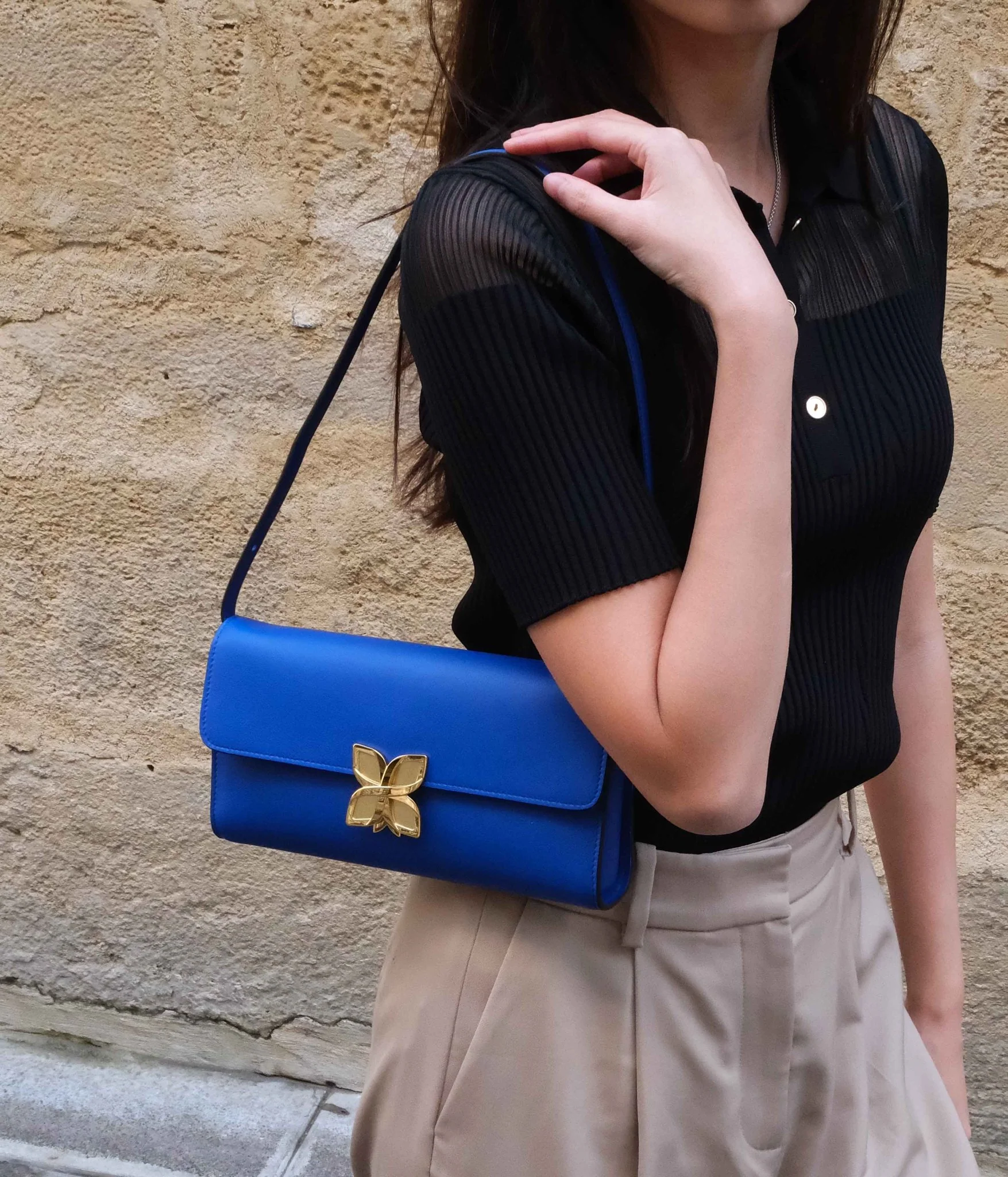 Hortensia Clutch | Bleu Roi
