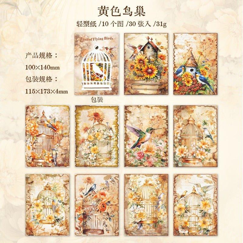 2117 Material Paper Birds of Prey Collection