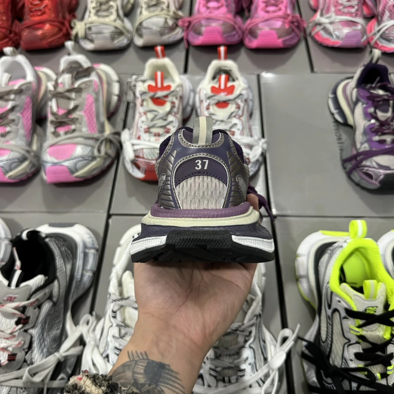 Balenciaga 3XL Sneakers Purple Tenth generation