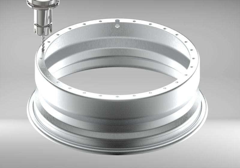 Custom 24 Inch Reverse Inner Barrel Rolled Flange