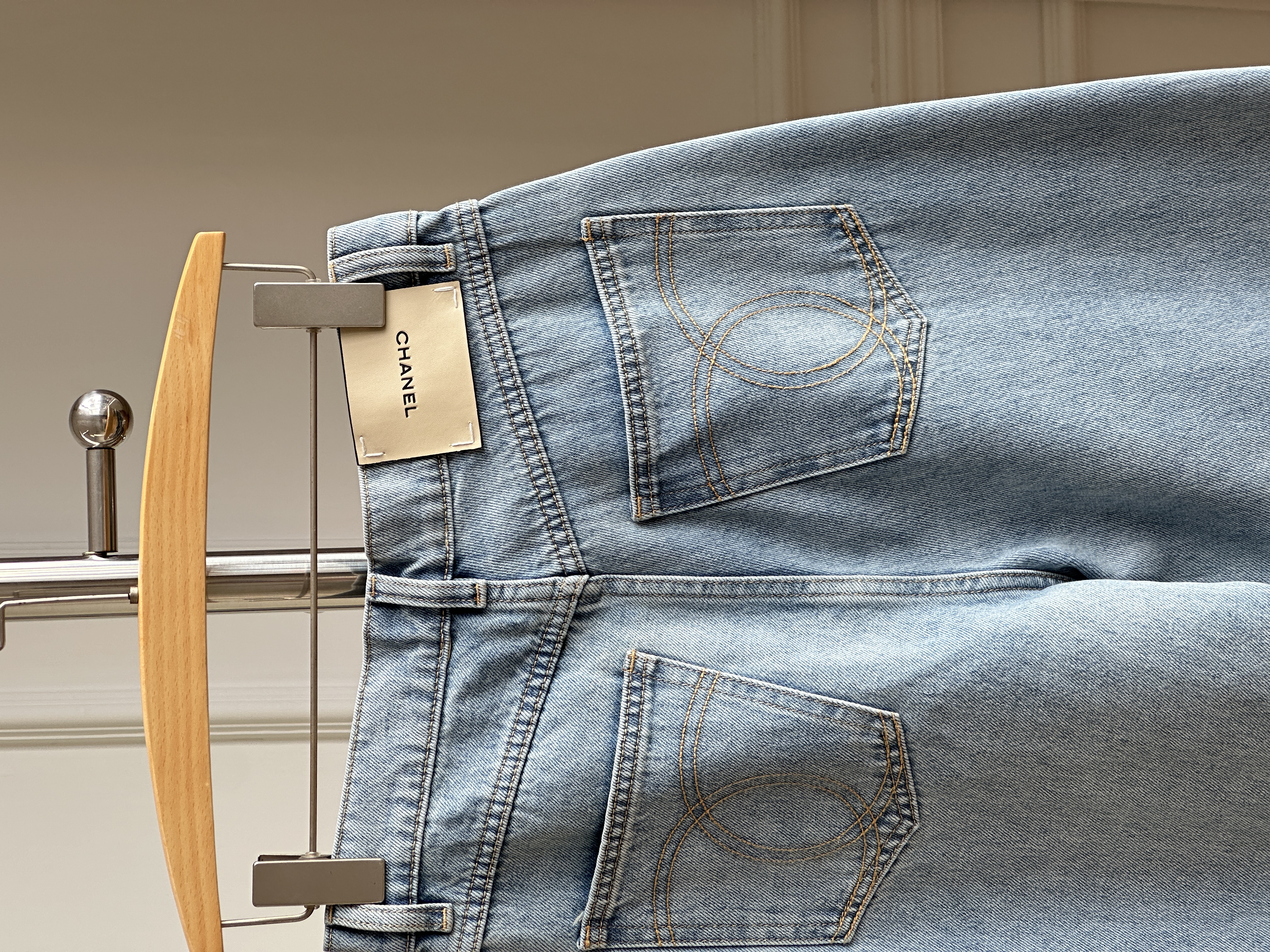 Light Wash Light Blue High Waist Wide Leg Denim Jeans