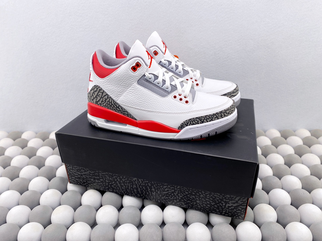 2024 Air Jordan 3 Retro White X Red Color