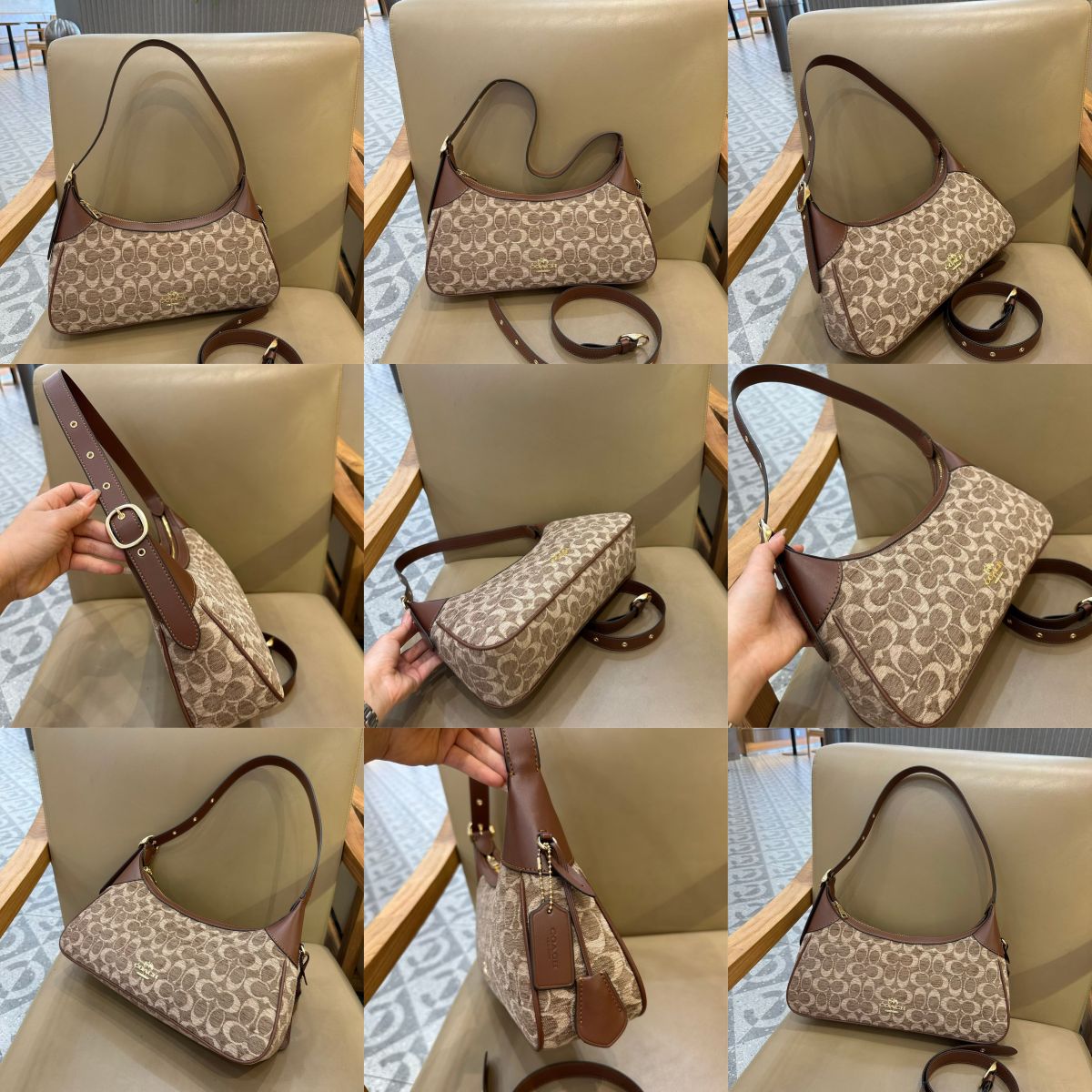 Women Handbag CDV35 CDV36 CDV37 CDY38 Ella Small Shoulder Bag In Signature Chenille