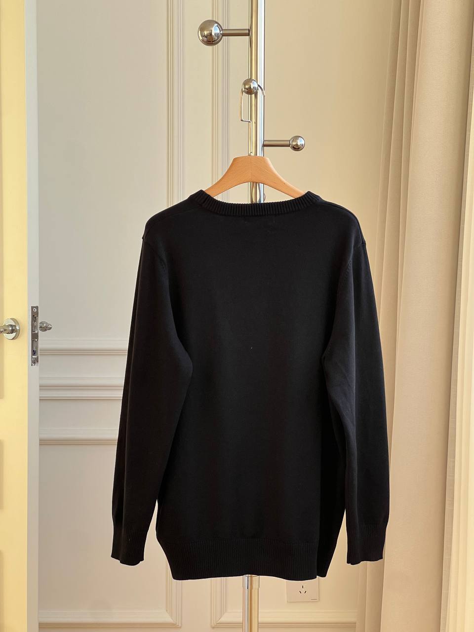 Prada Beetle Logo Intarsia Knit Sweater