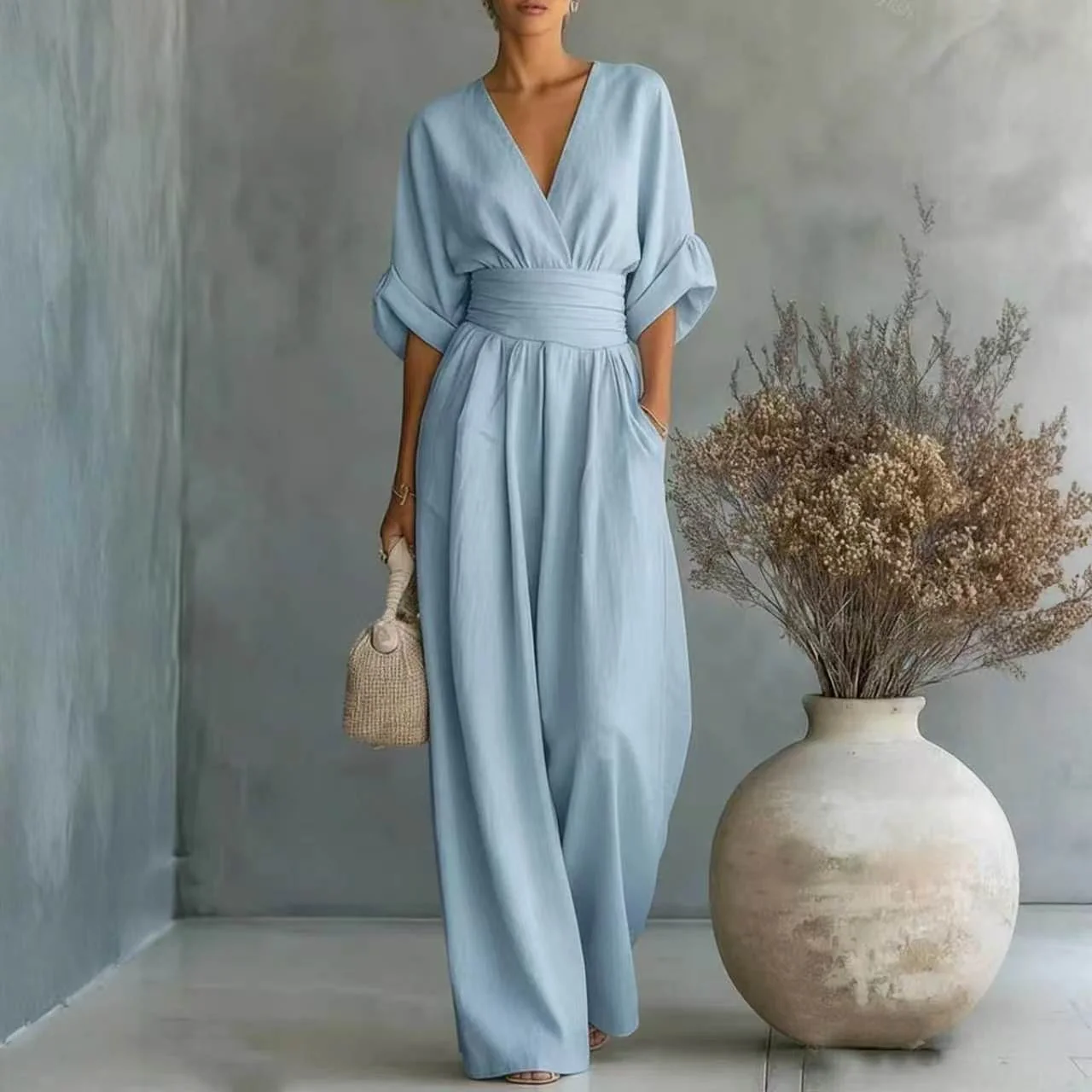 Combinaison V-Neck Cintrée