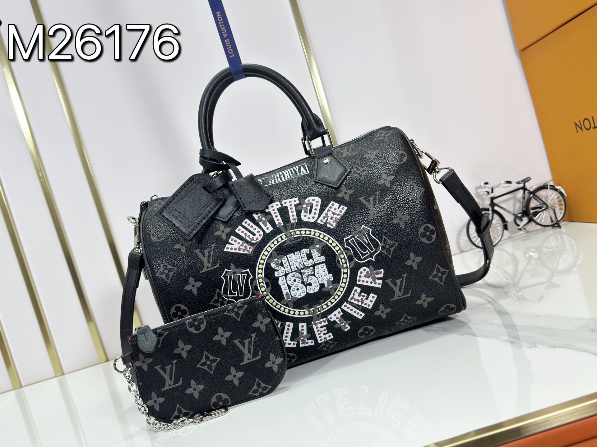 LV Speedy 30 Graffiti Pillow Bag