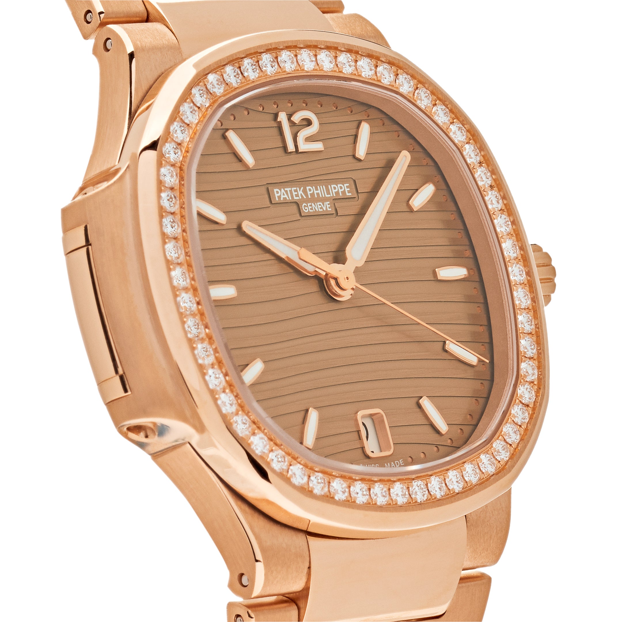 Patek Philippe Nautilus 35.2mm Rose Gold 7118/1200R-010【1:1 Replica】