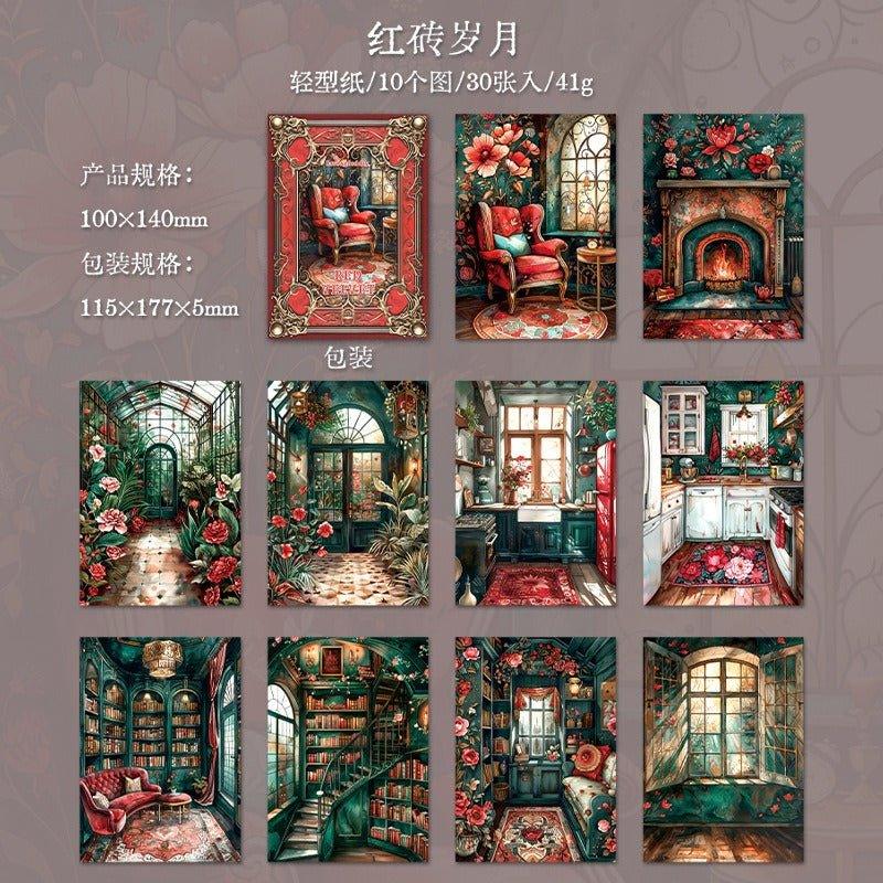 2119 Plain Paper Red Velvet Years Collection