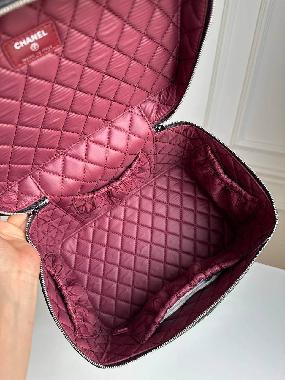 CHANEL Large Quilted Lambskin Vanity