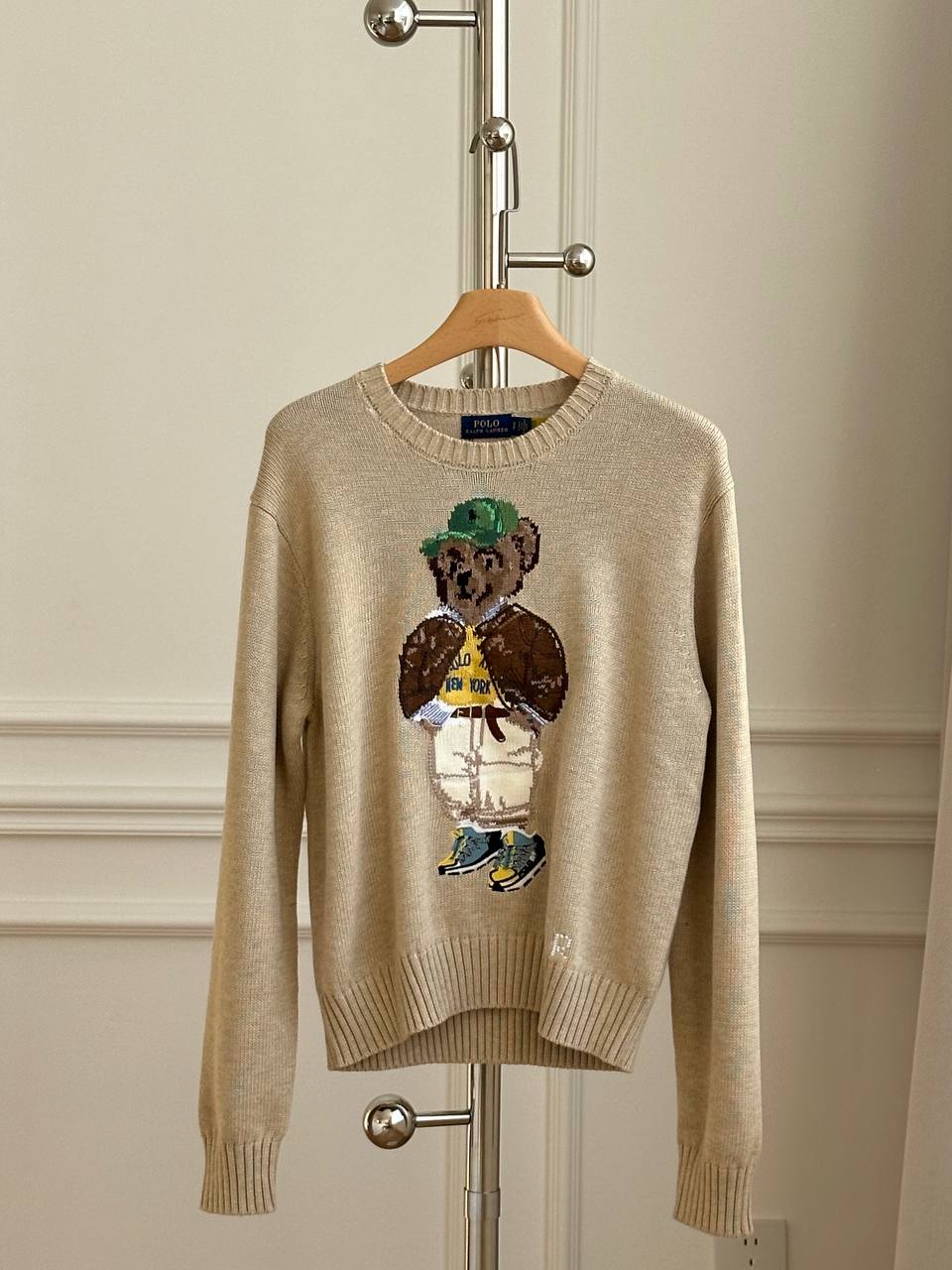 Ralph Lauren Polo Bear Crewneck Knit Sweater
