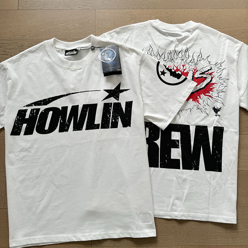 Hellstar HOWLINK Logo Tee White Color