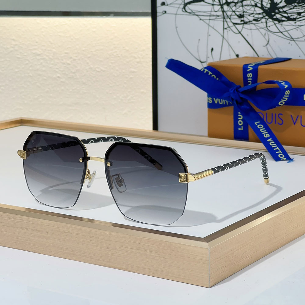 LV Clockwise Canvas sunglasses Top quality