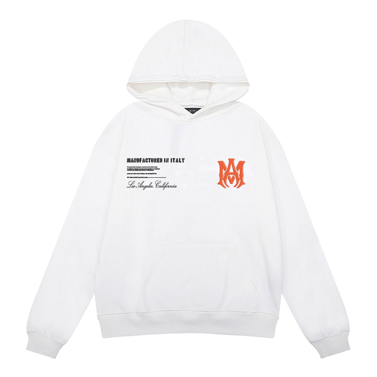 Amiri ArtsDistrict poster letter print looped hoodie sweatshirt