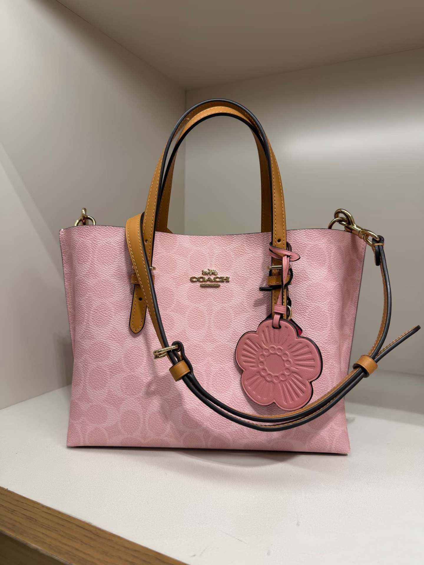 Women handbag CER24 Mollie Tote Bag 25 In Signature Canvas With Charms
