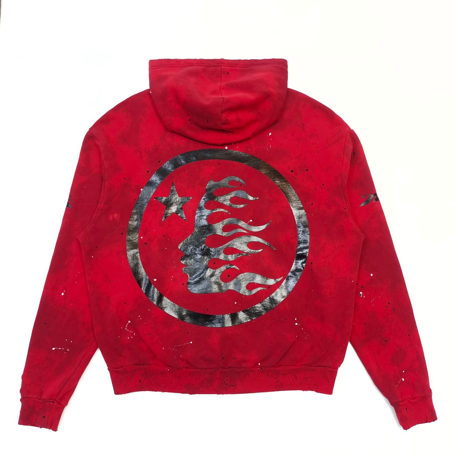 1:1 Best Quality Skeleton Logo Red Camo Hoodie