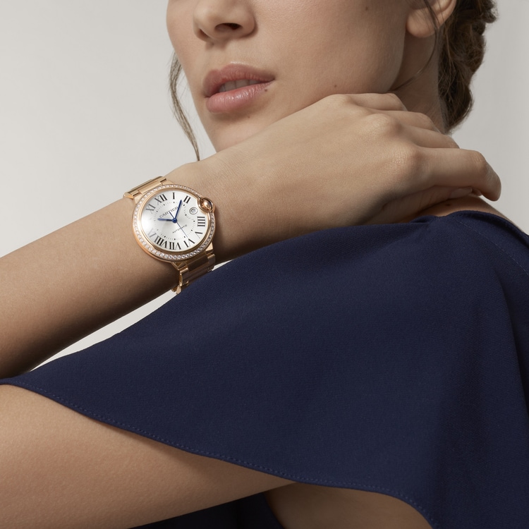 Ballon Bleu de Cartier watch, 40 mm, Manufacture mechanical movement with automatic winding, caliber 1847 MC. 18K rose gold【1:1 Replica】