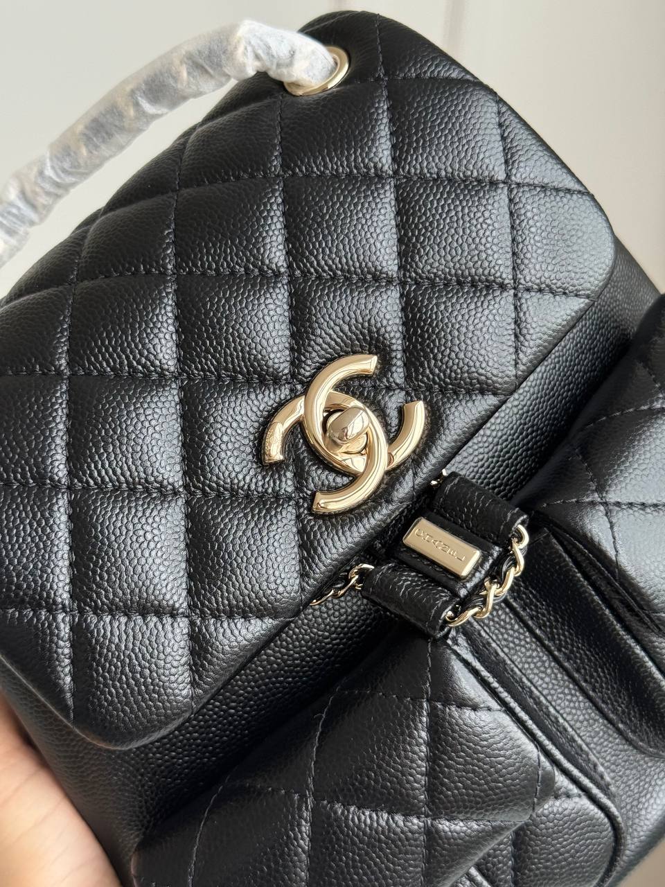 Chanel 24C Caviar Leather Multi-Pocket Backpack