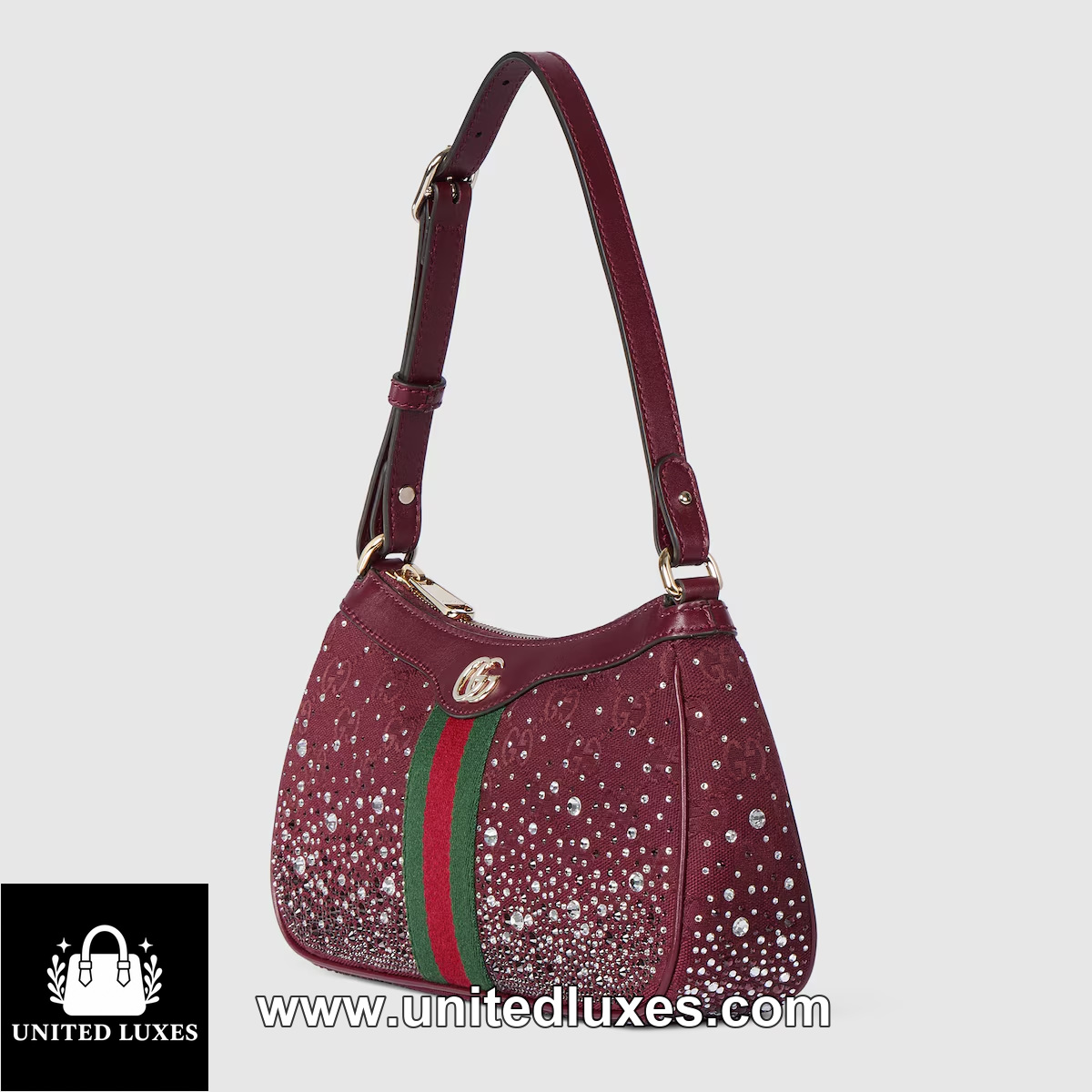 Replica Ophidia crystals small shoulder bag