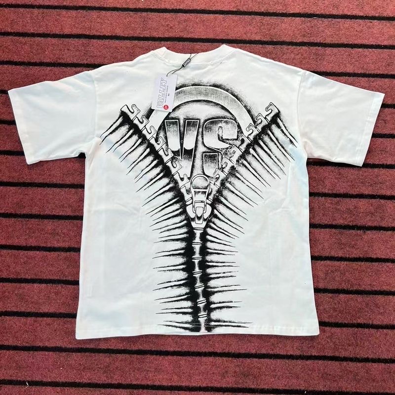 Vale new vintage character print summer white tee