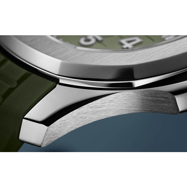 Patek Philippe Aquanaut White Gold 5168G-010 with Khaki Green Embossed dial【1:1 Replica】