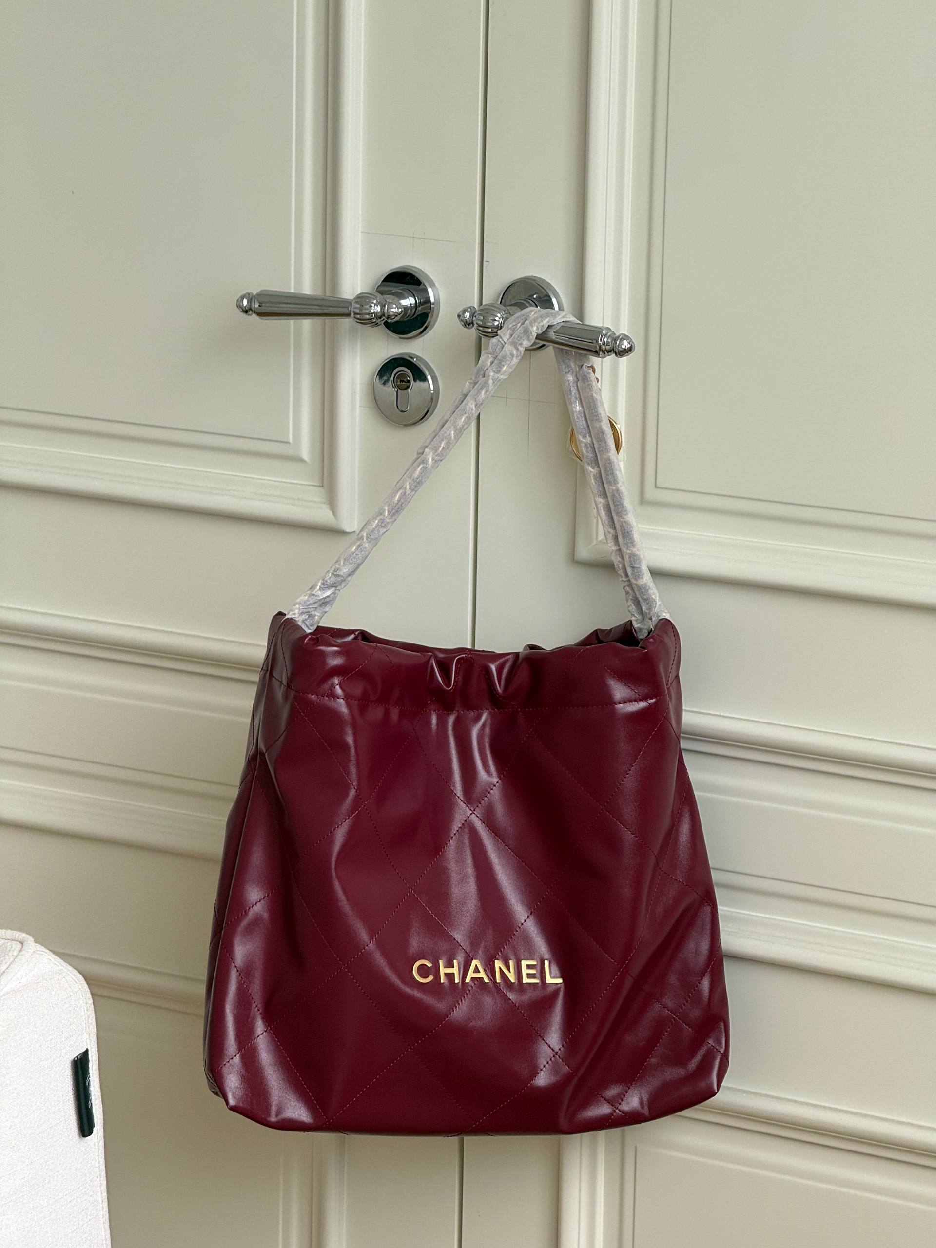 Limited Edition Burgundy Chanel 22 Bag