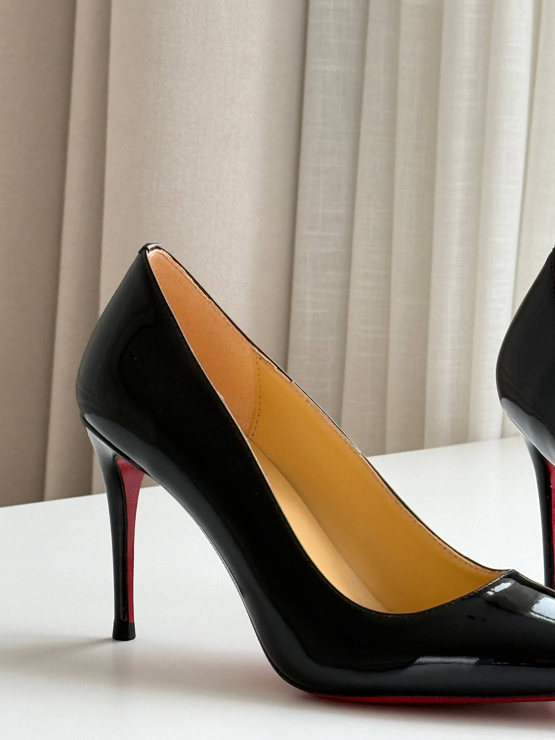 Christian Louboutin Pigalle Follies Patent Leather Red Sole Pumps
