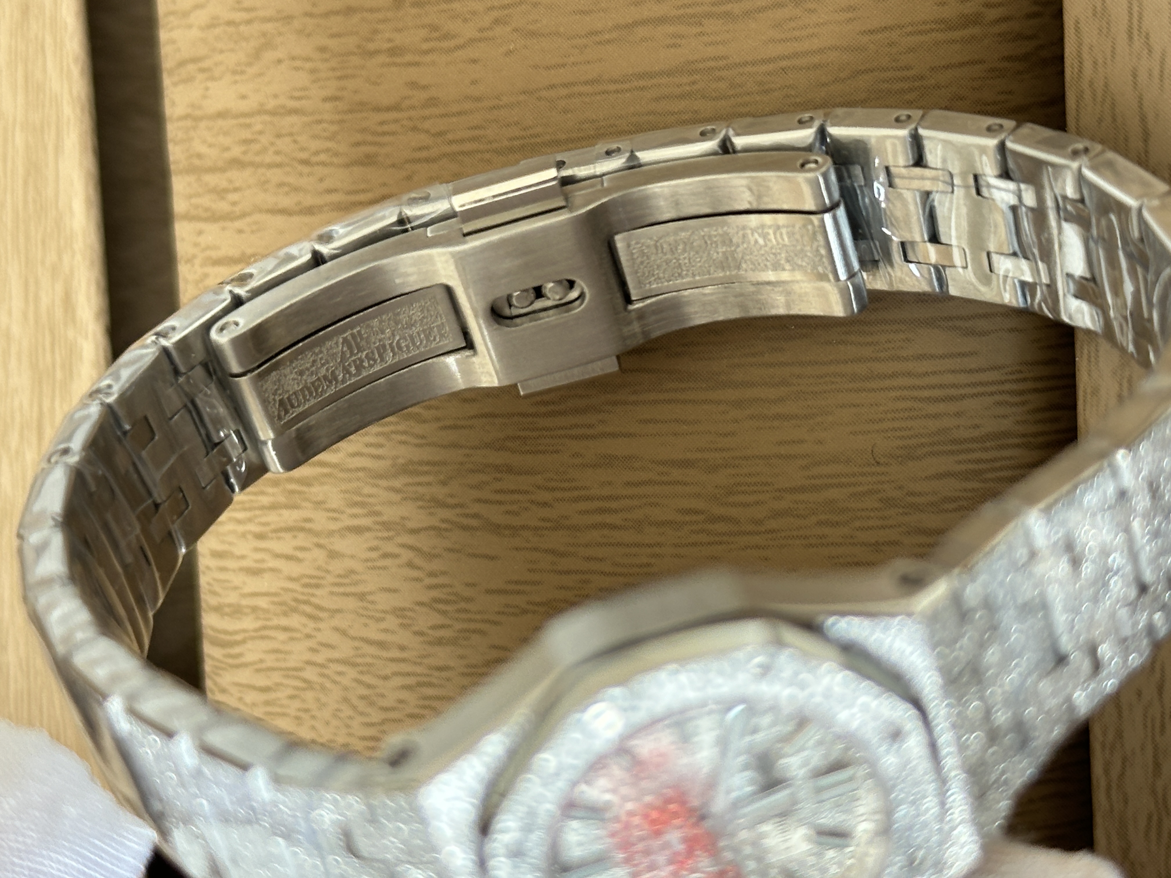 Audemars Piguet Royal Oak Frosted Full Diamond Steel Bracelet Watch