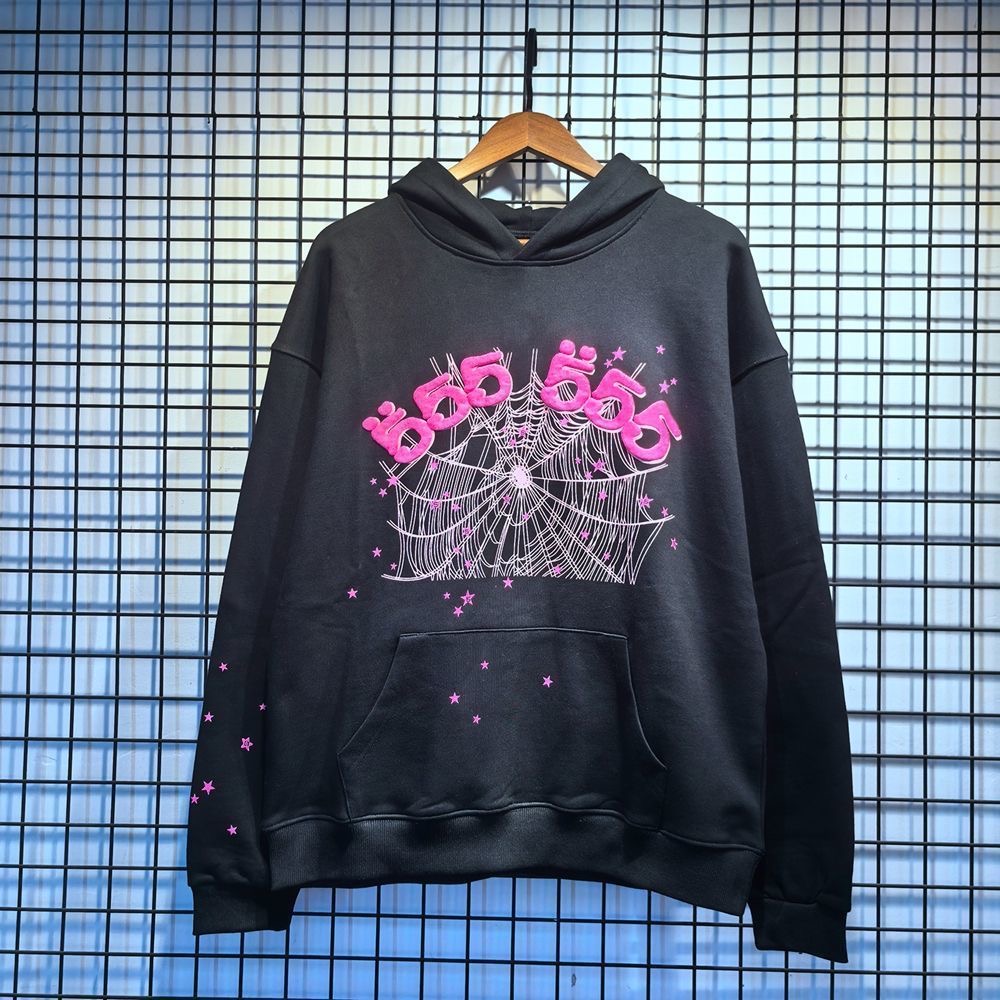Sp5der Spider Web Foam Printed Hoodie