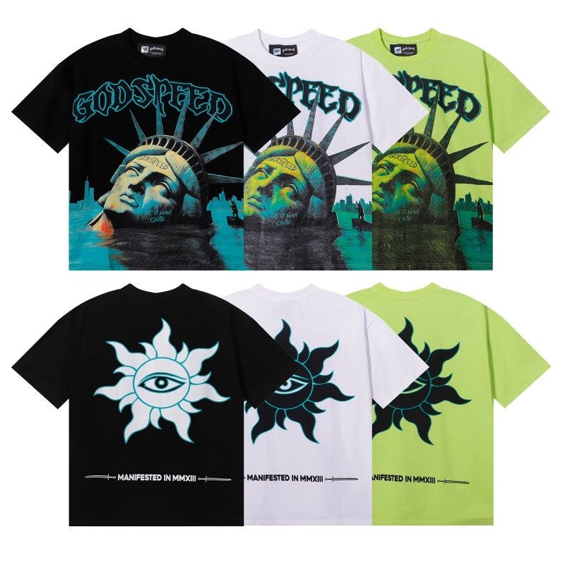 Godspeed Statue of Liberty Print Tee 3 Colors