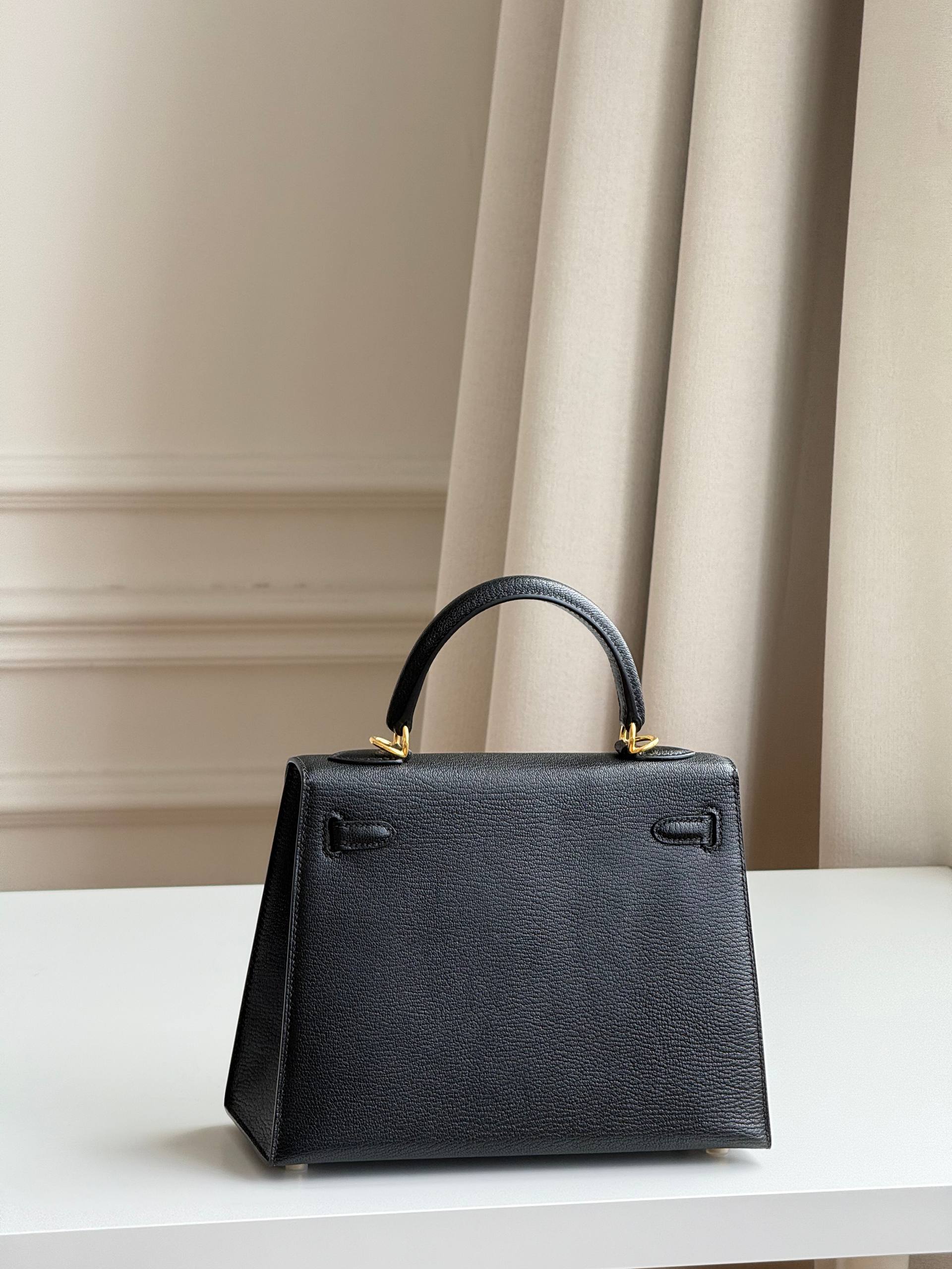 Hermès Mini Kelly II 20 Black Epsom with Gold Hardware