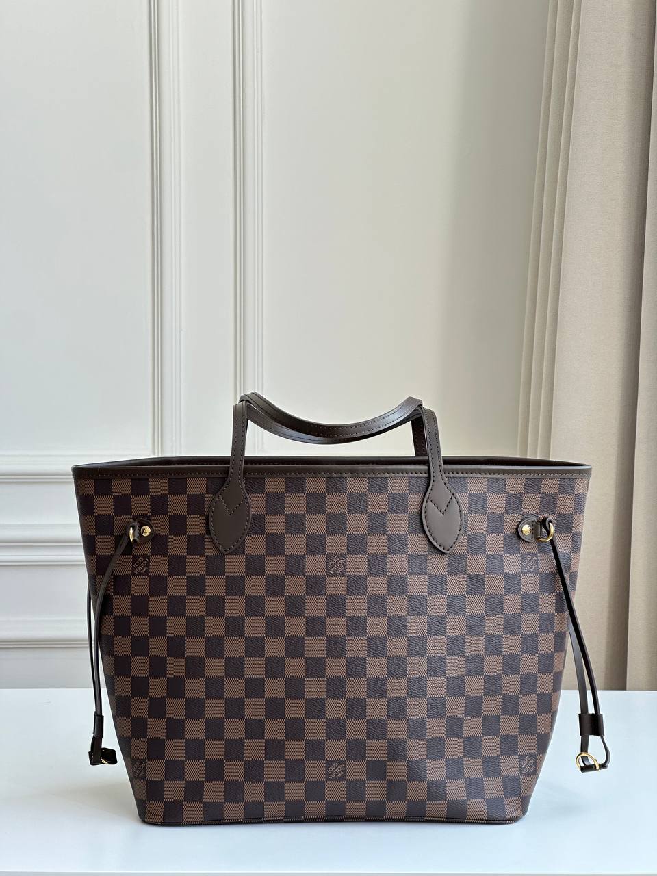 Louis Vuitton Neverfull MM Damier Ebene Tote Bag