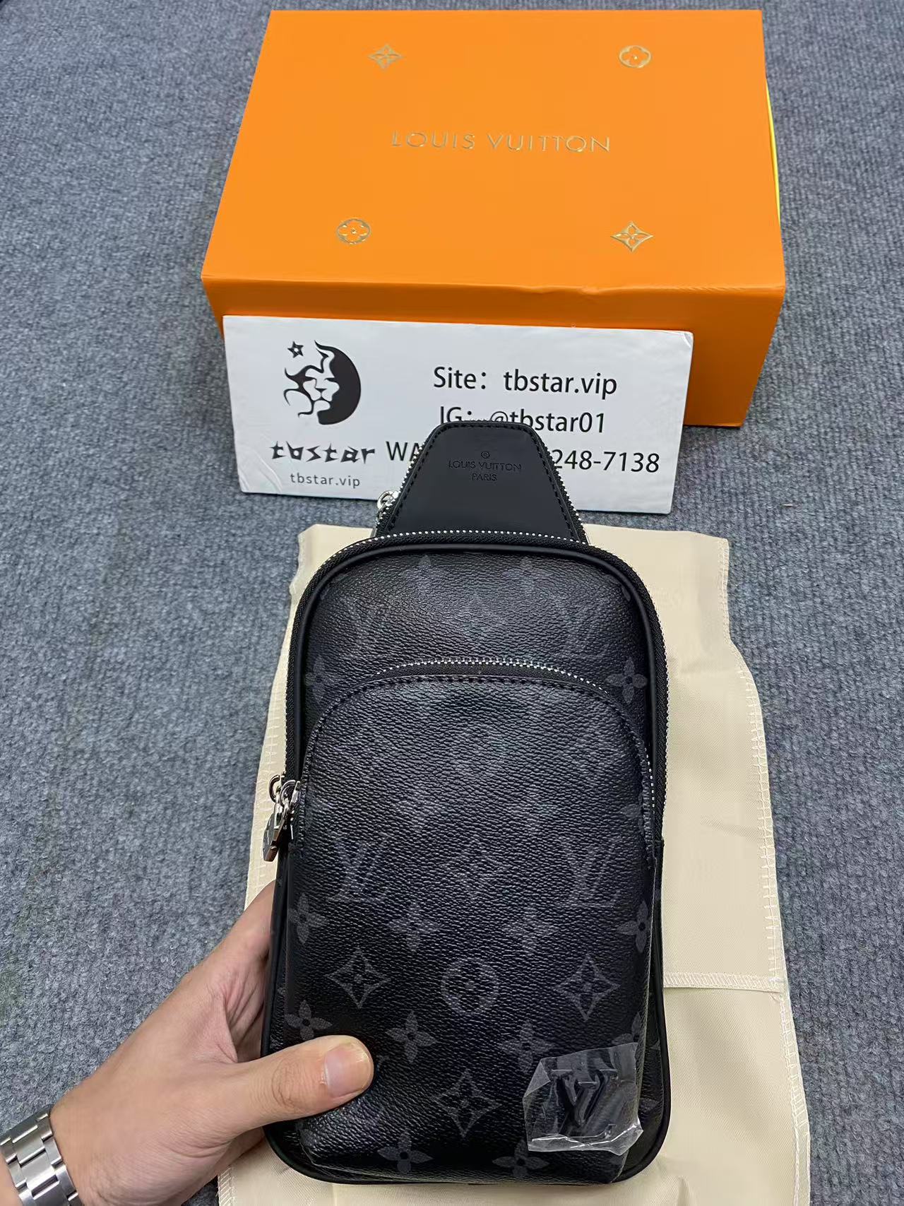 LV Chest Bag Black Color