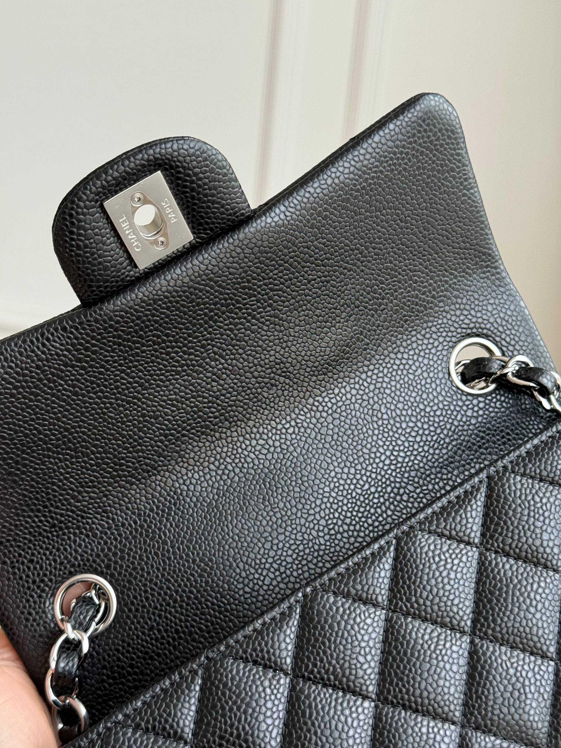 Chanel Mini Classic Flap Caviar Leather Crossbody Bag