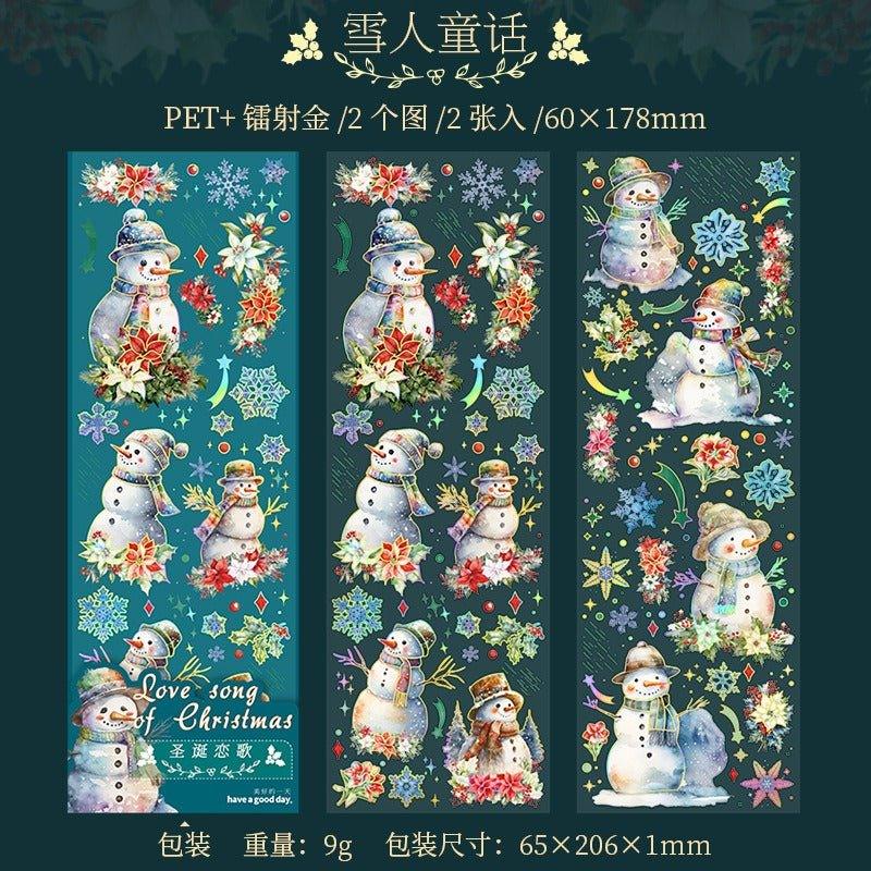 1034 Stickers Christmas Song Series