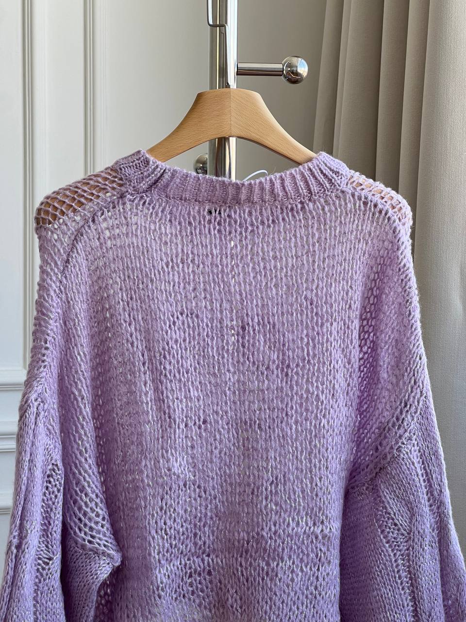 LOEWE Anagram Open-Knit Mohair Sweater