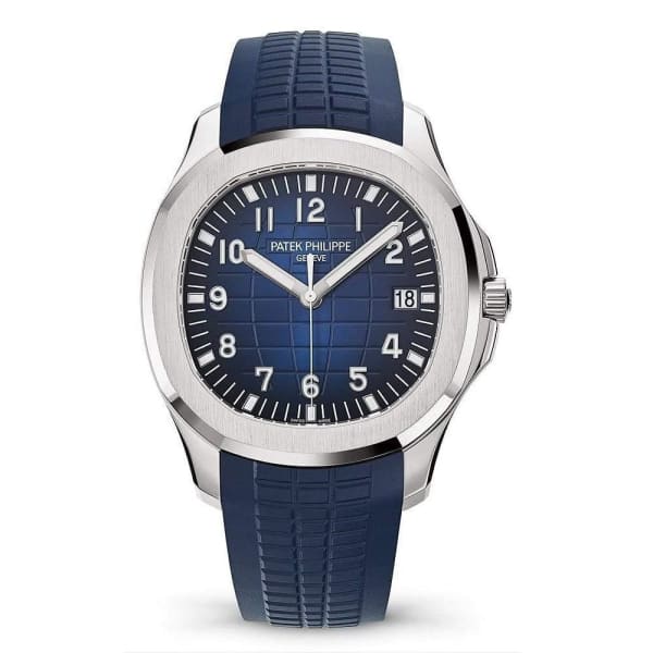 Patek Philippe 20th Anniversary Aquanaut 18K White Gold Watch Composite Strap 5168G-001【1:1 Replica】