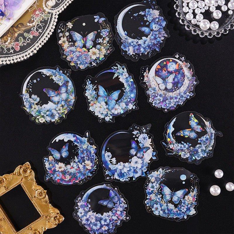 1018 Special oil PET sticker packs Xiangfu Flower Moon Series