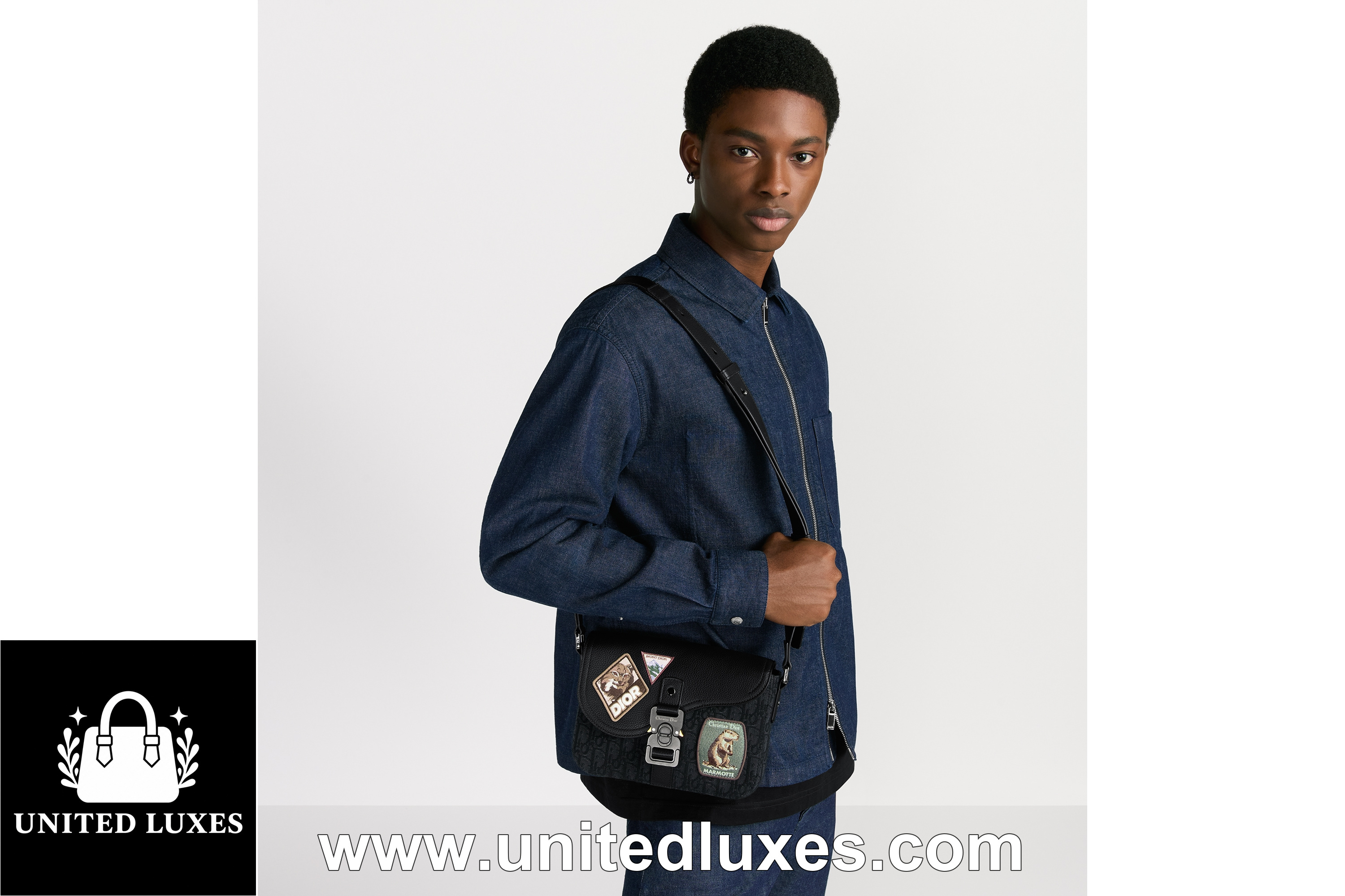 Replica Small Saddle Messenger Bag with Flap