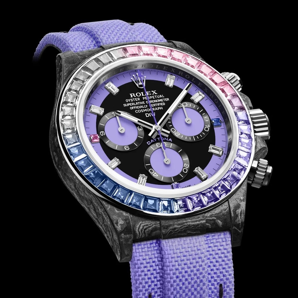 Rolex DiW Daytona RAINBOW VIOLET【1:1 Replica】