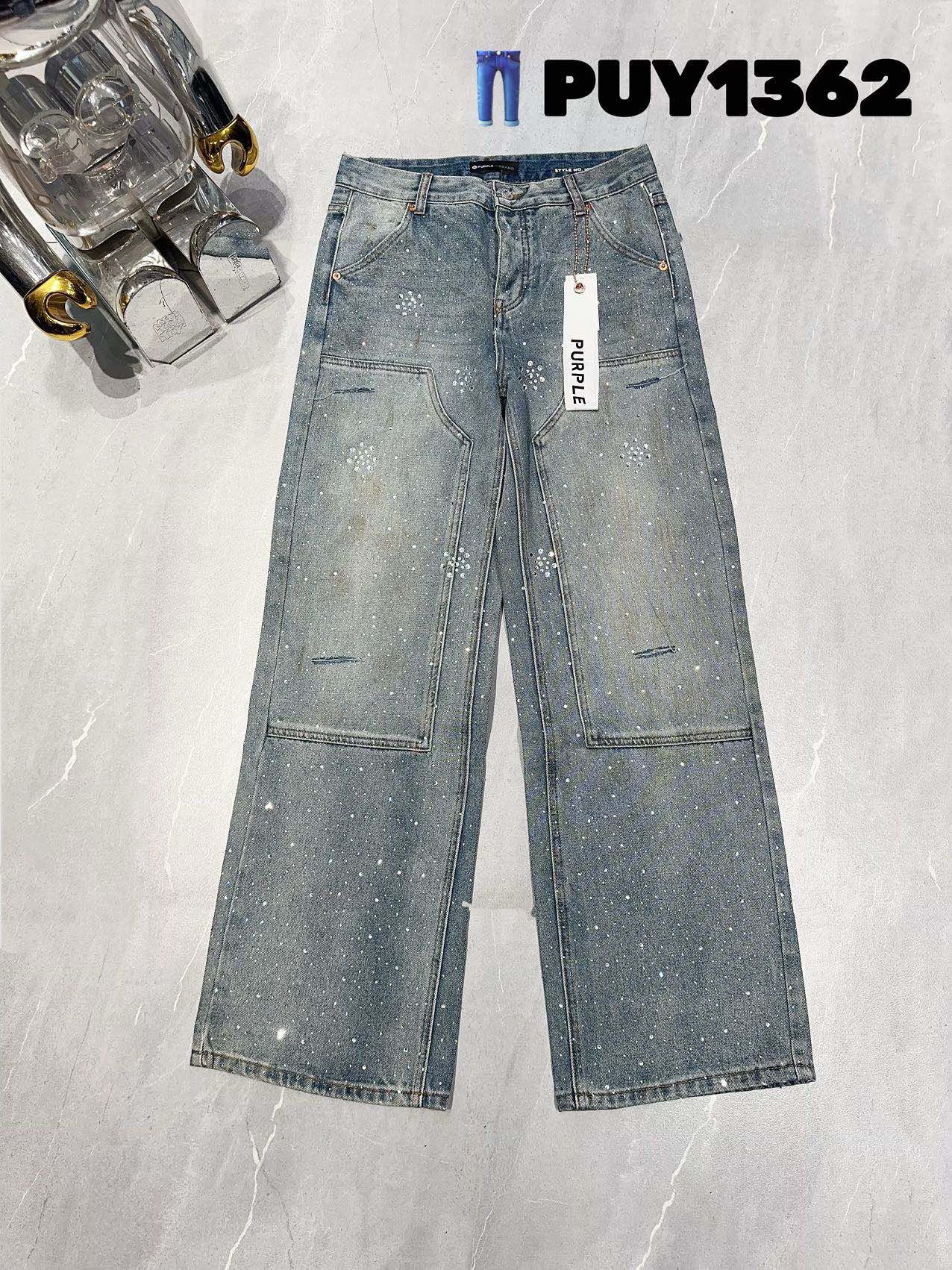 1:1 Best Quality flower Jeans lightblue olor