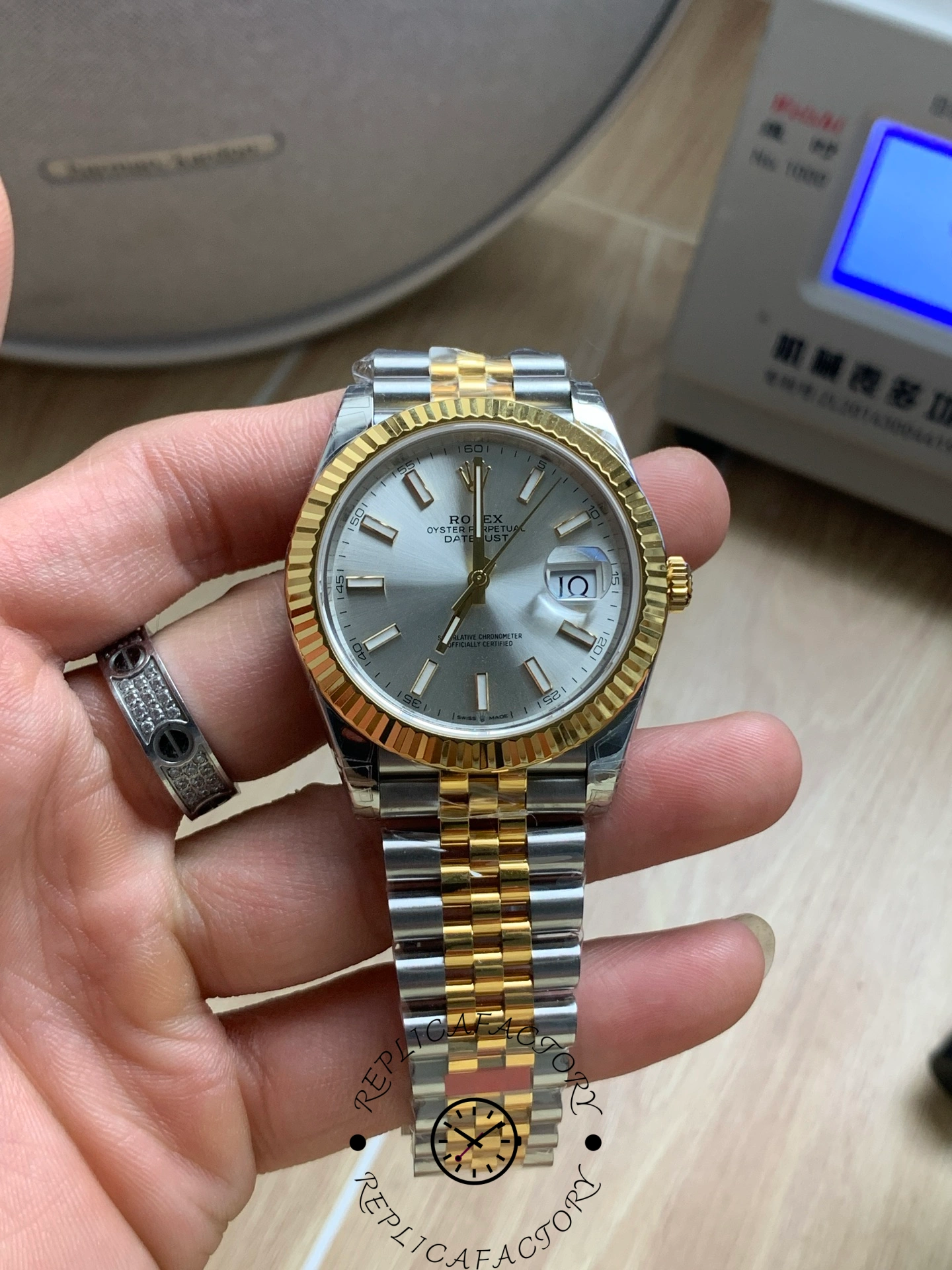 Rolex Datejust 41 Jubilee Bracelet Silver Dial M126333 0002 Men's Watch