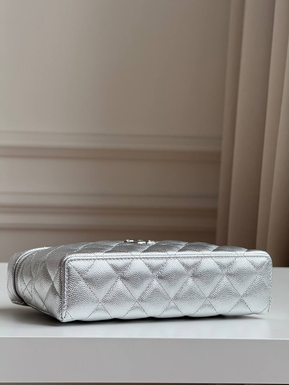 CHANEL Top Handle Long Vanity Case with Chain