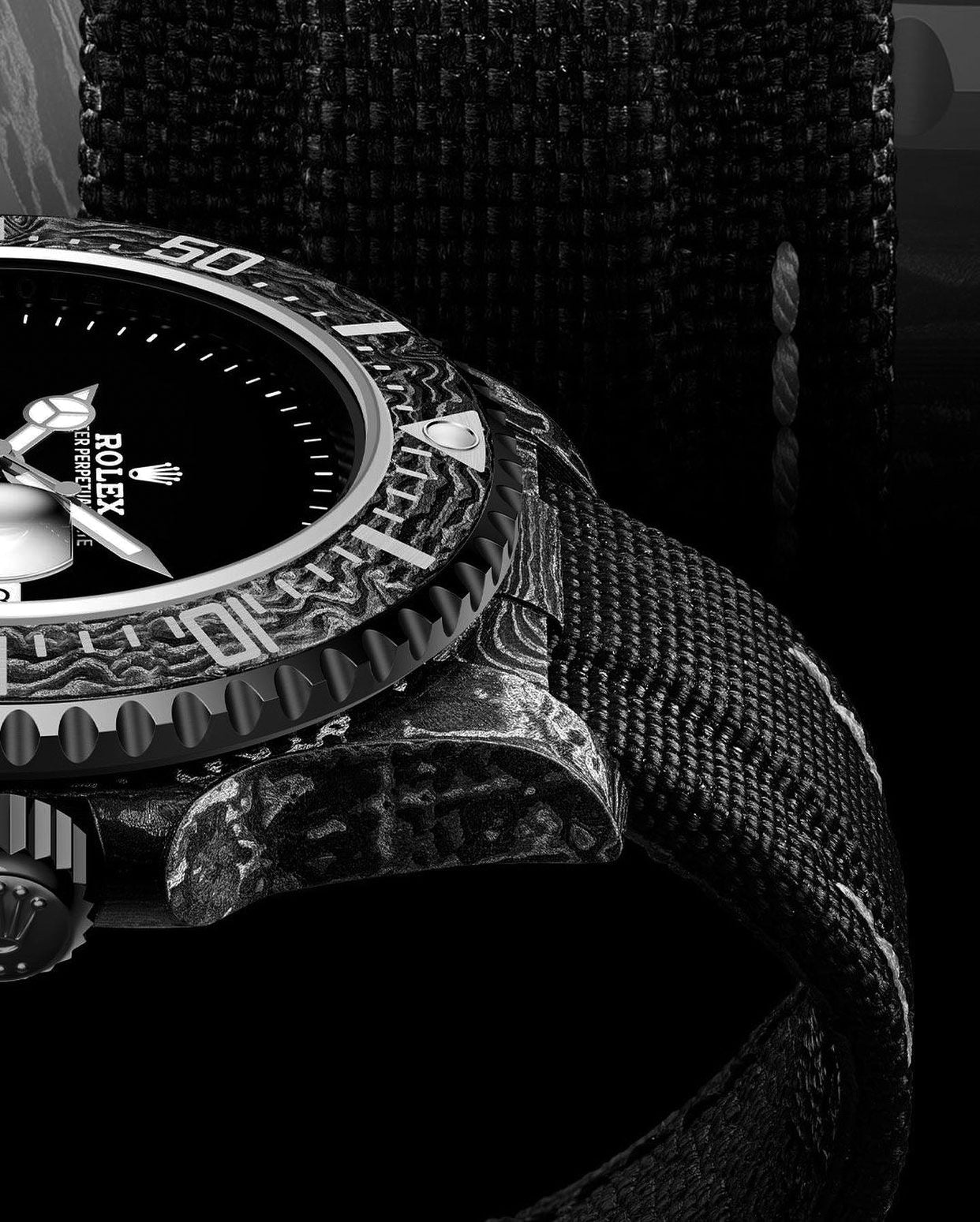 NTPT Carbon DiW Rolex Sea Dweller GHOST【1:1 Replica】