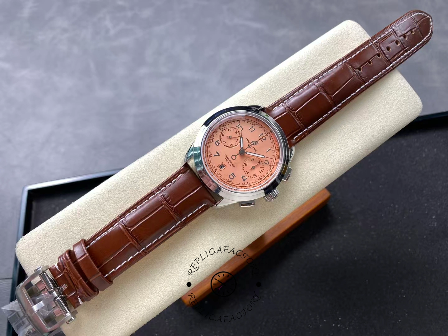 Breitling Premier B01 Chronograph 42 AB0145331K1P2 Replica Copper Dial