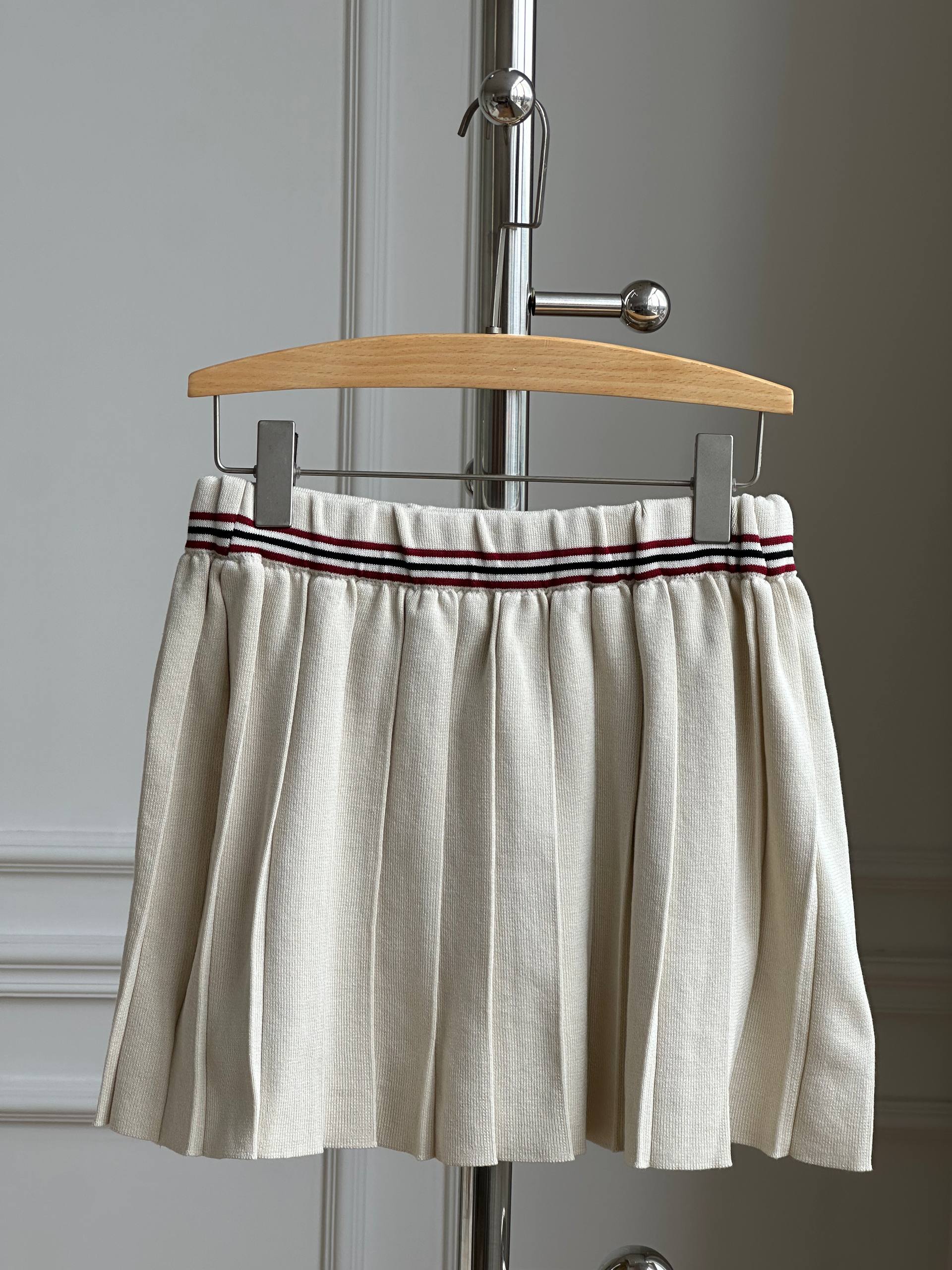 Miu Miu Knit Tank Top & Pleated Skirt Set