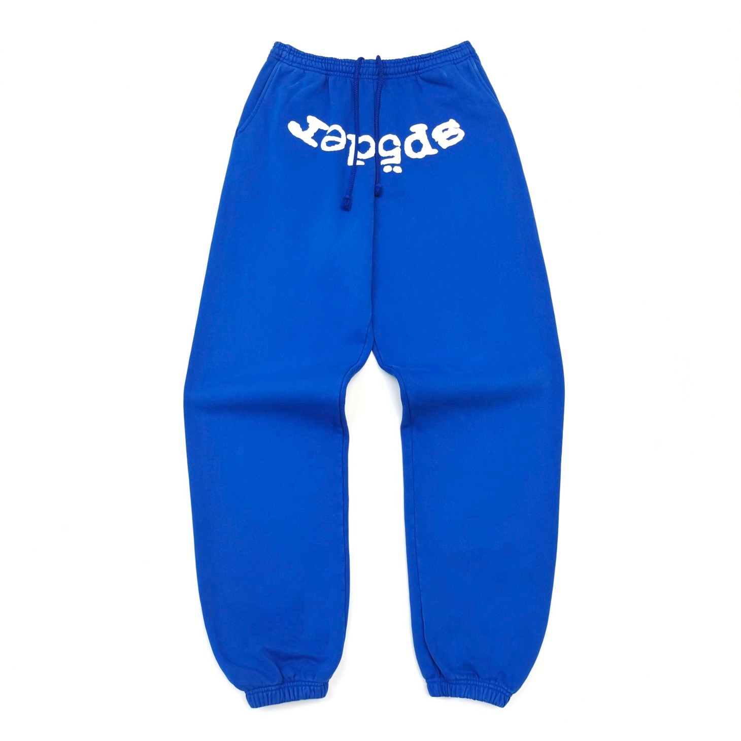 1:1 Best Quality White Letters Pants Blue
