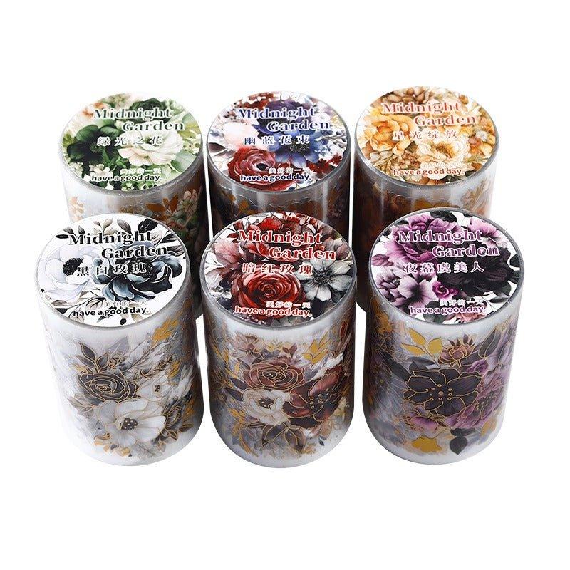 3044 Garden Series Hot Stamping Die-Cut Botanical Tape