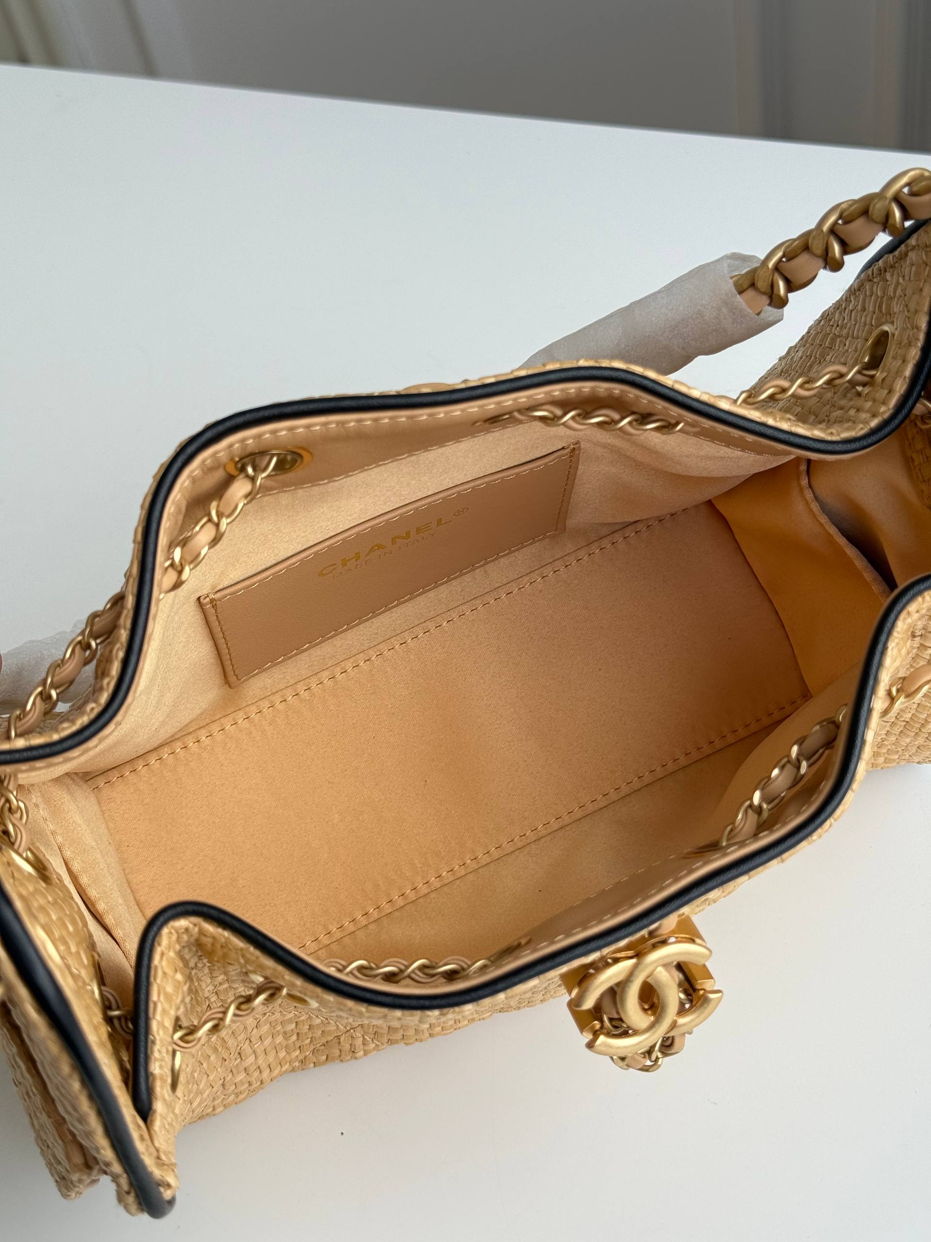 Chanel Mini 25 Hobo Bag in Raffia